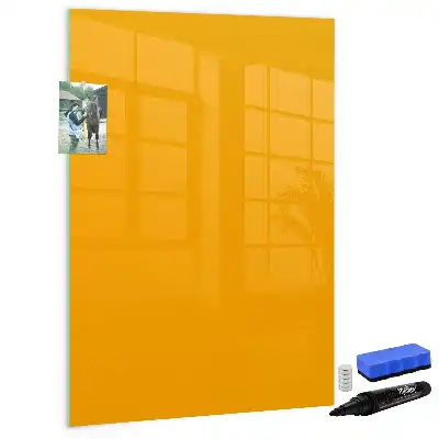 Lavagna magnetica cancellabile a secco color giallo oro