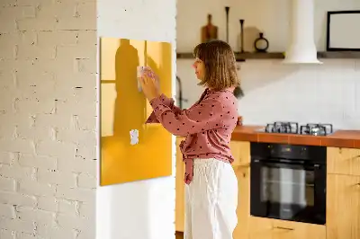 Lavagna magnetica cancellabile a secco color giallo oro