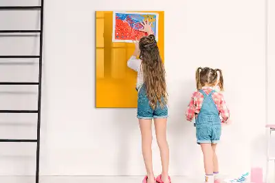 Lavagna magnetica cancellabile a secco color giallo oro