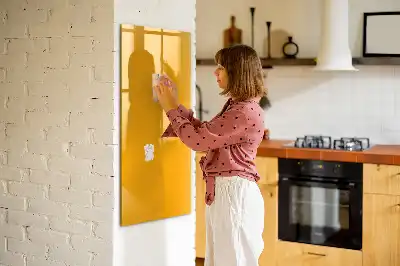 Lavagna magnetica cancellabile a secco color giallo oro