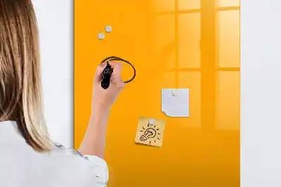 Lavagna magnetica cancellabile a secco color giallo oro