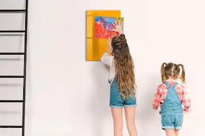 Lavagna magnetica cancellabile a secco color giallo oro
