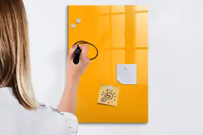 Lavagna magnetica cancellabile a secco color giallo oro