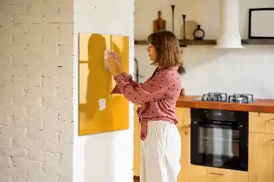 Lavagna magnetica cancellabile a secco color giallo oro