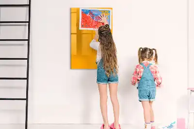 Lavagna magnetica cancellabile a secco color giallo oro