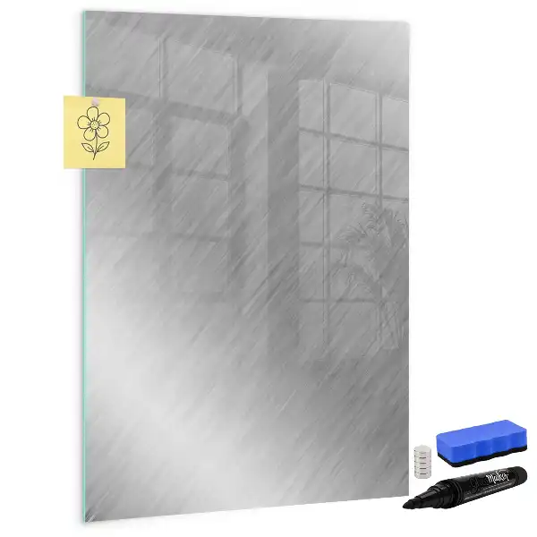 Lavagna magnetica cancellabile a secco con finitura effetto metallizzato