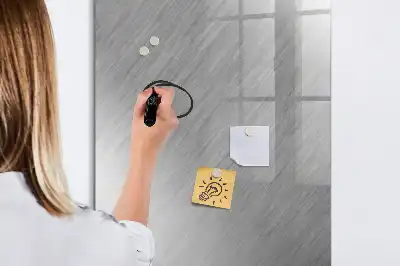Lavagna magnetica cancellabile a secco con finitura effetto metallizzato