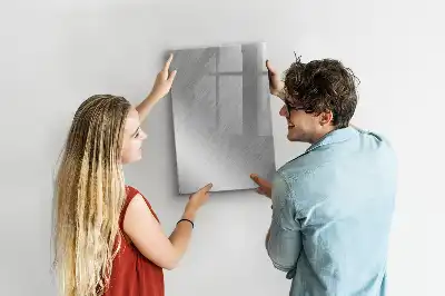 Lavagna magnetica cancellabile a secco con finitura effetto metallizzato
