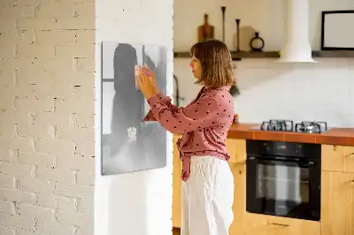 Lavagna magnetica cancellabile a secco con finitura effetto metallizzato