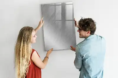Lavagna magnetica cancellabile a secco con finitura effetto metallizzato