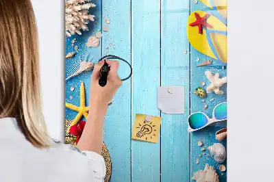 Lavagna magnetica cancellabile a secco set da spiaggia