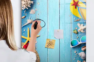 Lavagna magnetica cancellabile a secco set da spiaggia