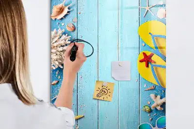 Lavagna magnetica cancellabile a secco set da spiaggia