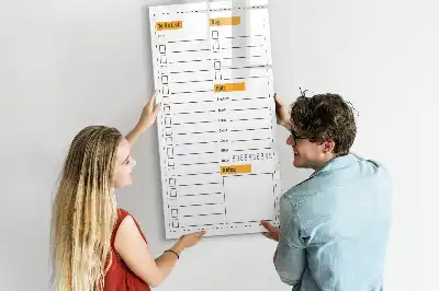 Lavagna magnetica cancellabile a secco con design lista delle cose da fare