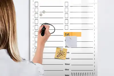 Lavagna magnetica cancellabile a secco con design lista delle cose da fare