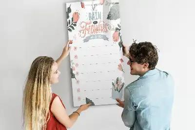 Lavagna magnetica cancellabile a secco lista decorativa
