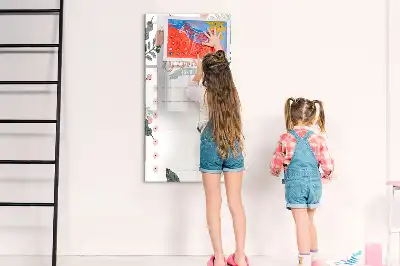 Lavagna magnetica cancellabile a secco lista decorativa