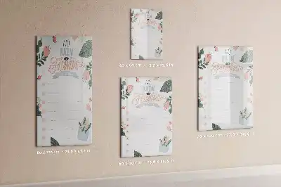 Lavagna magnetica cancellabile a secco lista decorativa