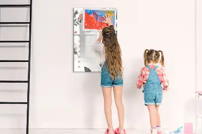 Lavagna magnetica cancellabile a secco lista decorativa