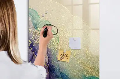 Lavagna magnetica cancellabile a secco motivo marmo colorato
