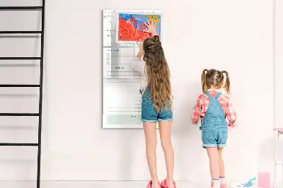 Lavagna magnetica cancellabile a secco con design per programma giornaliero