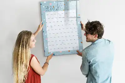 Lavagna magnetica cancellabile a secco con design lista delle cose da fare