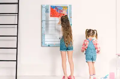 Lavagna magnetica cancellabile a secco con design lista delle cose da fare