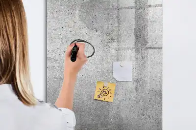 Lavagna magnetica cancellabile a secco color cemento chiaro