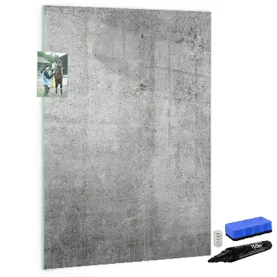 Lavagna magnetica cancellabile a secco color cemento chiaro