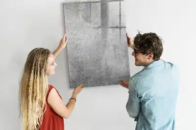 Lavagna magnetica cancellabile a secco color cemento chiaro