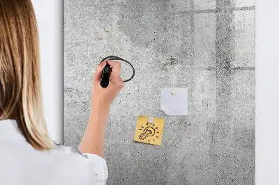 Lavagna magnetica cancellabile a secco color cemento chiaro