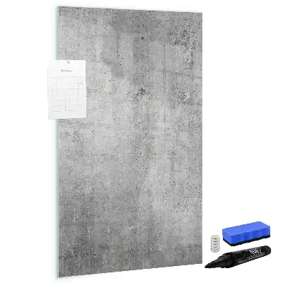 Lavagna magnetica cancellabile a secco color cemento chiaro