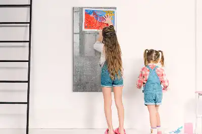 Lavagna magnetica cancellabile a secco color cemento chiaro