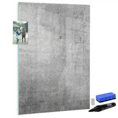 Lavagna magnetica cancellabile a secco color cemento chiaro