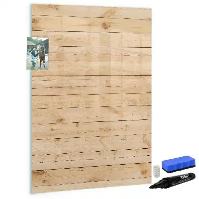 Lavagna magnetica cancellabile a secco modello Assi chiare