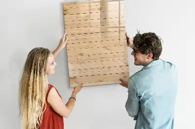 Lavagna magnetica cancellabile a secco modello Assi chiare