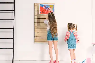 Lavagna magnetica cancellabile a secco modello Assi chiare