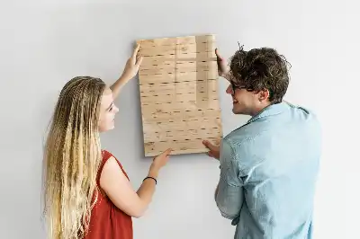 Lavagna magnetica cancellabile a secco modello Assi chiare