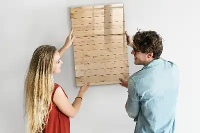 Lavagna magnetica cancellabile a secco modello Assi chiare