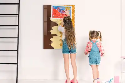 Lavagna magnetica cancellabile a secco con decorazione gelato