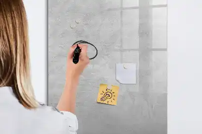 Lavagna magnetica cancellabile a secco cemento chiaro