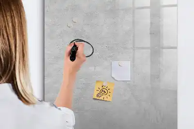 Lavagna magnetica cancellabile a secco cemento chiaro