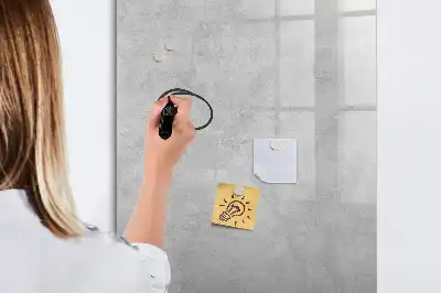Lavagna magnetica cancellabile a secco cemento chiaro