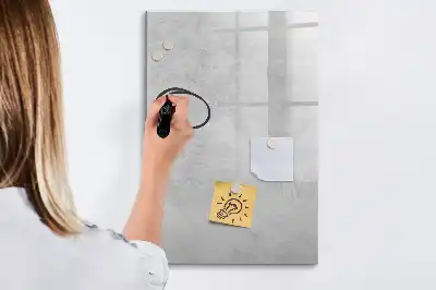 Lavagna magnetica cancellabile a secco cemento chiaro