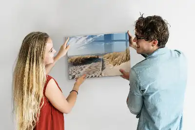 Lavagna magnetica per disegnare con motivo vista sulla spiaggia