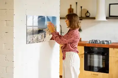 Lavagna magnetica per disegnare con motivo vista sulla spiaggia