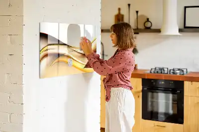 Lavagna magnetica per disegnare motivo astrazione di onde