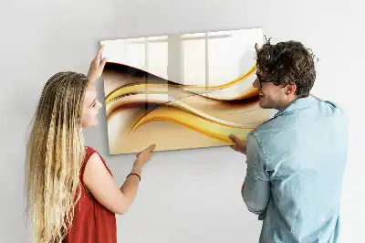 Lavagna magnetica per disegnare motivo astrazione di onde