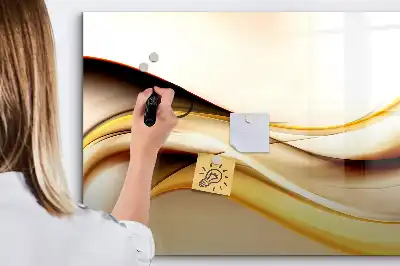 Lavagna magnetica per disegnare motivo astrazione di onde