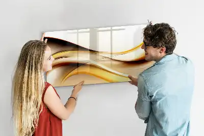 Lavagna magnetica per disegnare motivo astrazione di onde